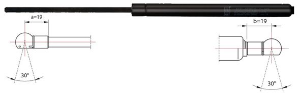 Gas Spring, boot-/cargo area - 2110534 METZGER